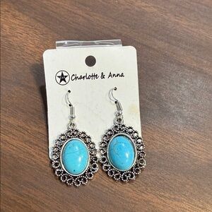 Turquoise and Silver Earrings